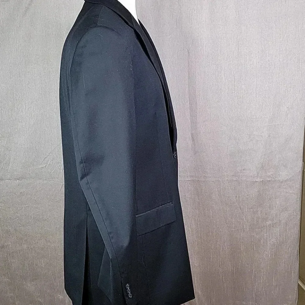 PETROCELLI‎ Wool Black Suit Coat 46XL
